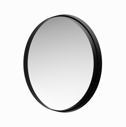Round Mirror with Metal Frame